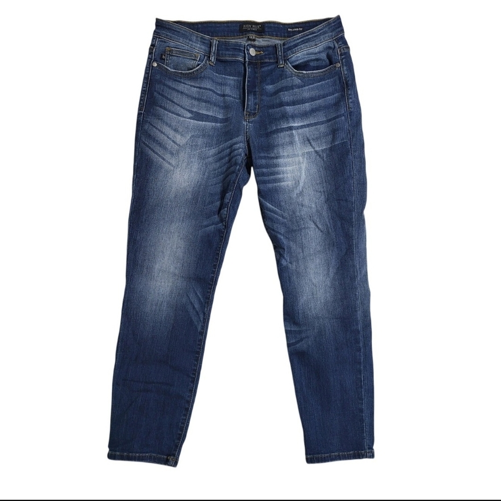 Judy Blue Dark Blue Relaxed Fit Jeans Size 13/31